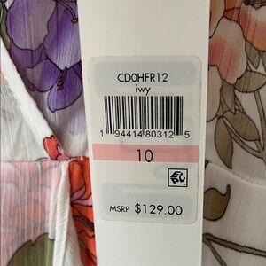 Calvin Klein Floral Dress with Purple and Orange